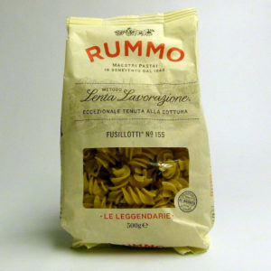 Paquete de pasta italiana Fusillotti nº155 Rummo 500 gramos