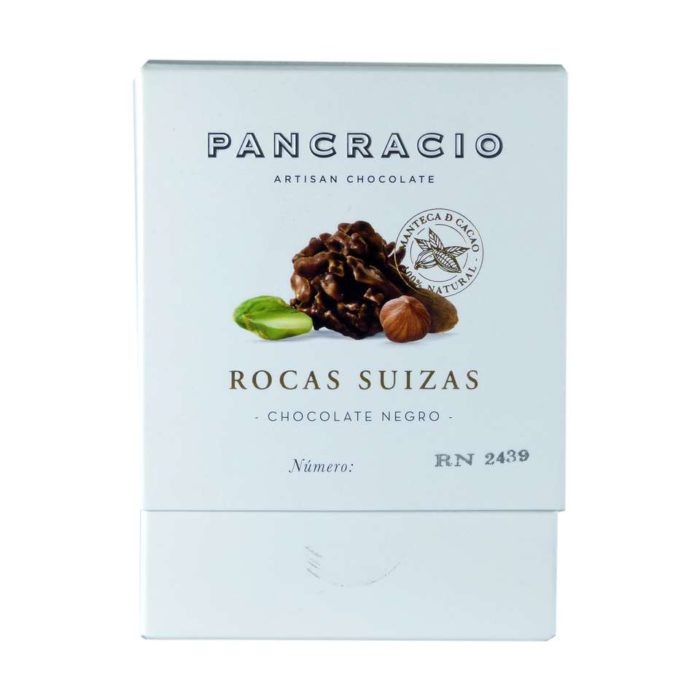 comprar bombones rocas suizas chocolate negro pancracio