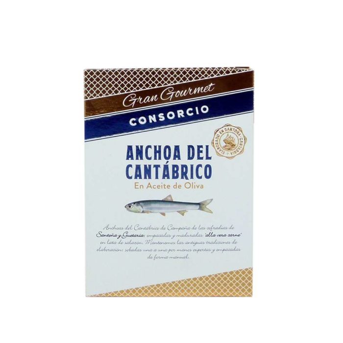 Anchoas del cantábrico doble octavillo conservas consorcio