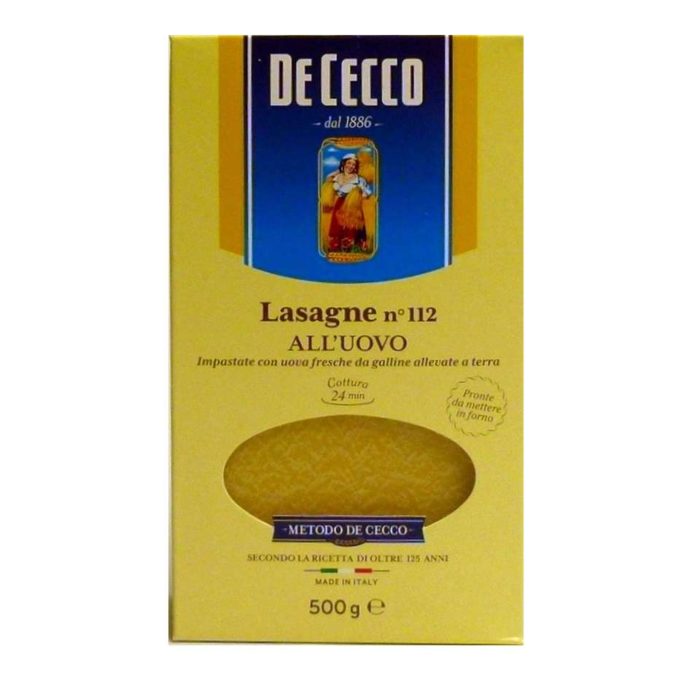 Pasta de cecco lasagna online