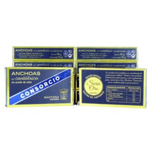 Descuento 10 latas de anchoas Consorcio serie oro doble octavillo