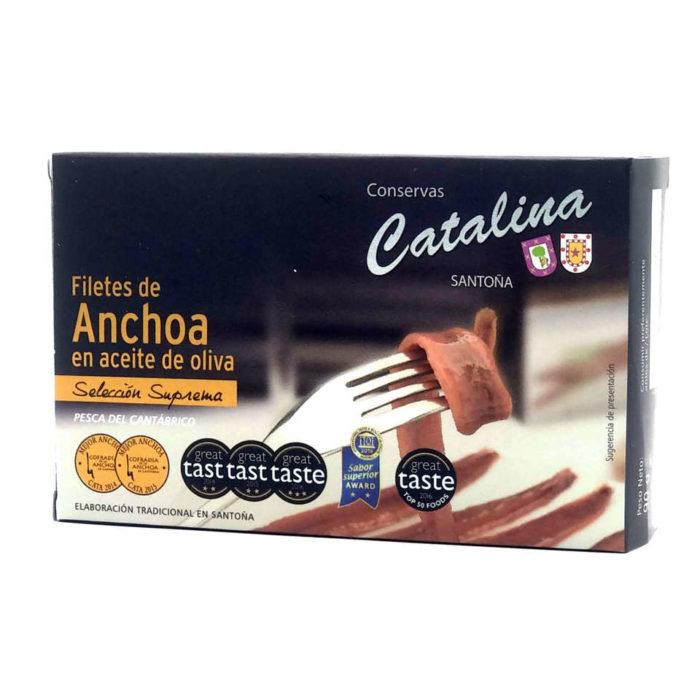 Lata de 15 filetes de anchoas Catalina