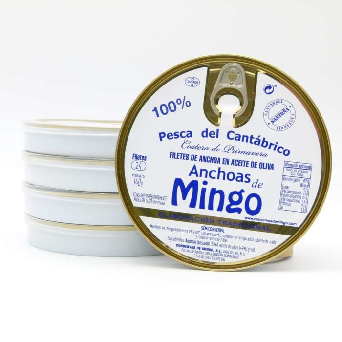 Promoción anchoas conservas Mingo 5 panderetas