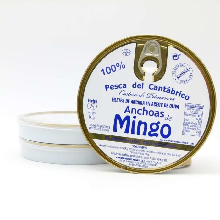 OFERTA 3 panderetas de anchoas Conservas Mingo