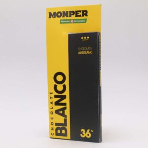 Chocolate blanco Monper 36% cacao tableta 85 grs