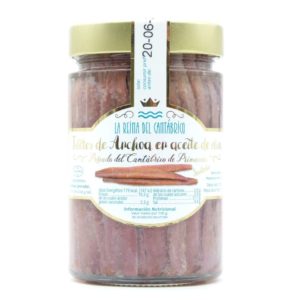 Anchoas La Reina del Cantábrico tarro de 300 gramos en aceite de oliva