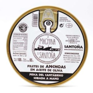 Anchoas La Machina de Santoña pandereta 12 filetes