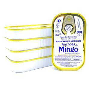 Promoción 5 latas de 10 filetes anchoas Mingo