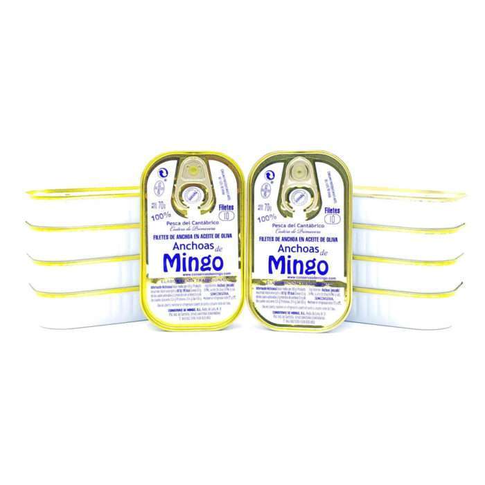Ocasión 10 latas de 10 filetes anchoas Mingo