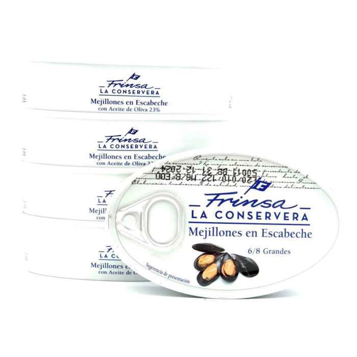 Comprar Mejillones en escabeche Frinsa 6/8 piezas