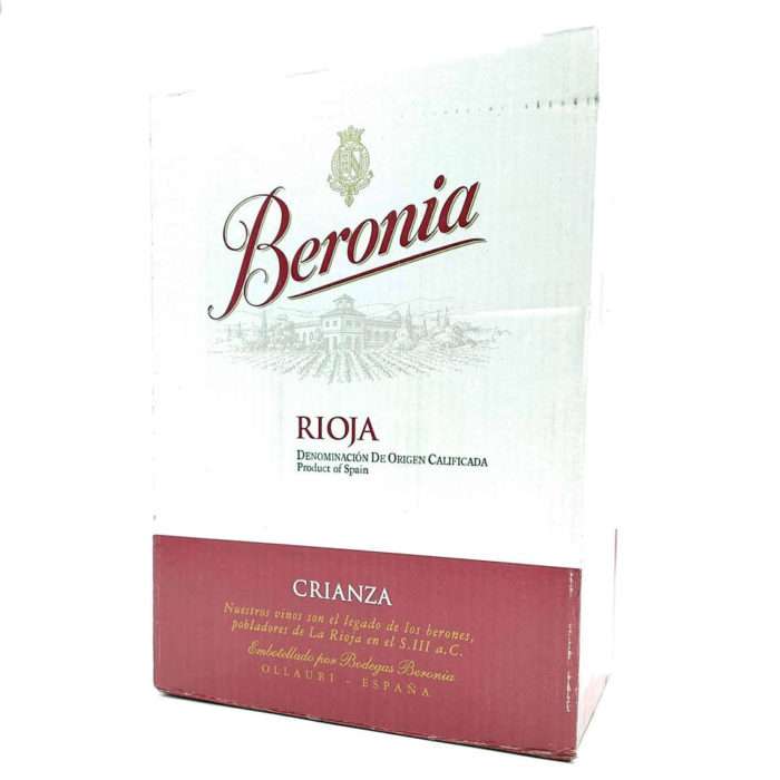 Caja de 6 botellas de Beronia crianza tinto