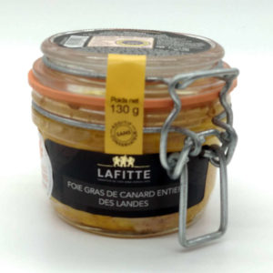 foie gras de canard entier lafitte gourmet 130 grs