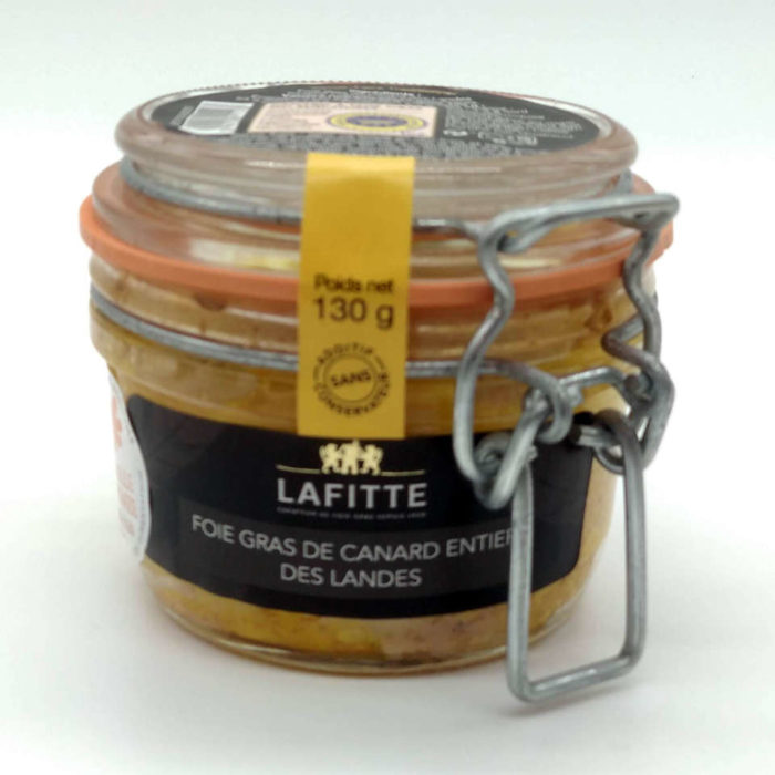 foie gras de canard entier lafitte gourmet 130 grs