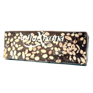 Tableta de turrón de chocolate y almendras artesano 500 grs Antiu Xixona