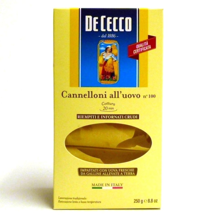 Pasta italiana De Cecco Cannelloni n 100 online