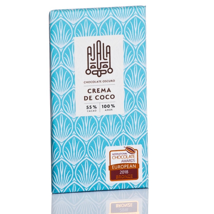 Tableta de chocolate Ajala crema de coco 55% cacao al mejor precio