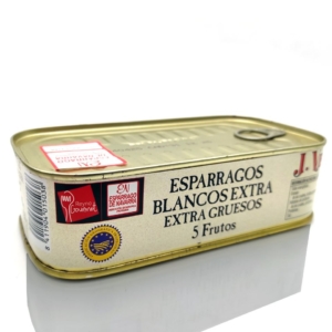 Espárragos blancos de Navarra Joaquín Vela 5 frutos