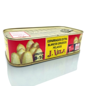 Espárragos extra blancos gruesos conservas J Vela 8-10 frutos a domicilio