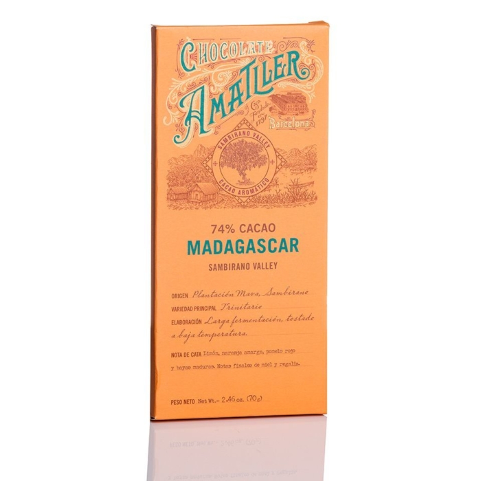 Comprar Amatller chocolate 74% cacao Madagascar 70 grs